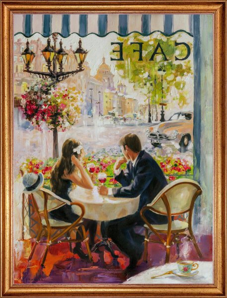 Постер французское кафе