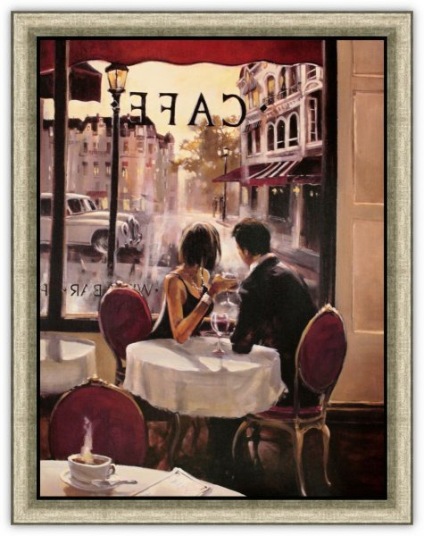 После прогулки (пара в кафе) - Брент Хейгтон