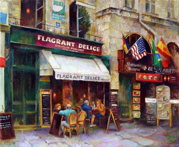 Парижские кафе в живописи