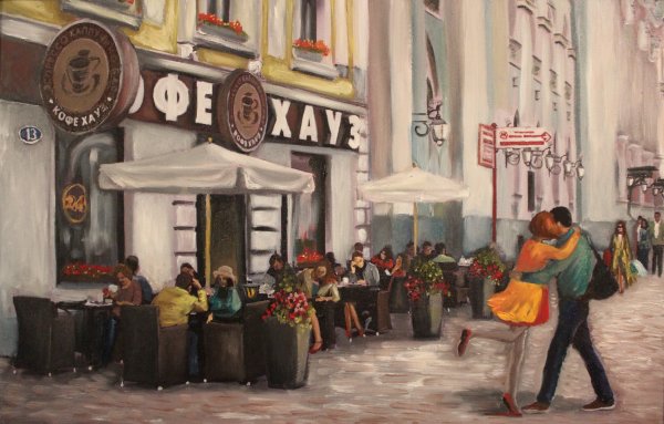 Кофейня в живописи