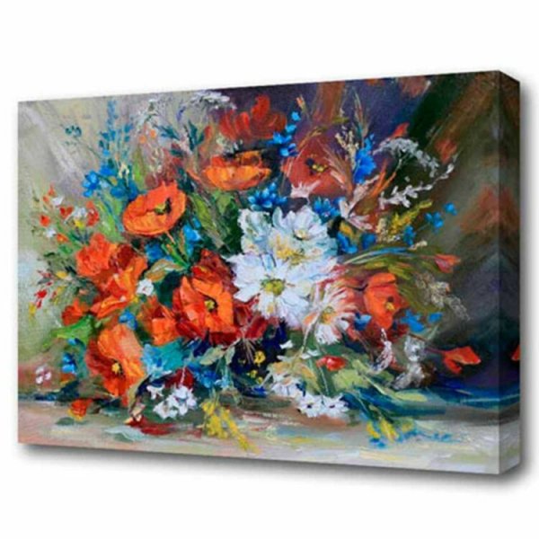 Схема натяжения холста на подрамник