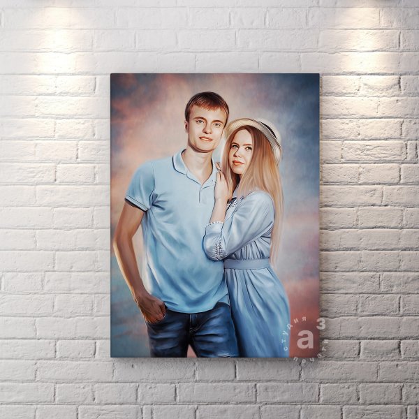 Печать на холсте с деревянным подрамником