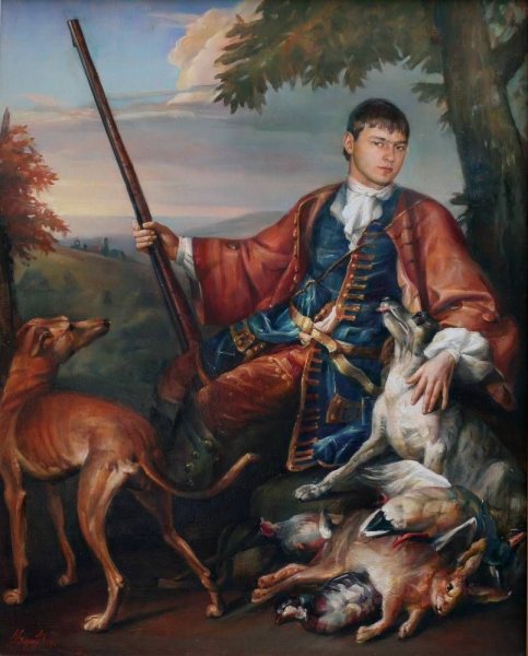 Охотник живопись