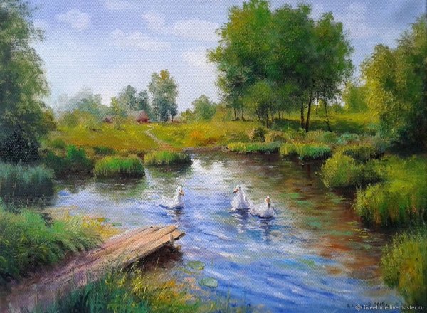 Картина маслом пейзаж Владимир Чернов