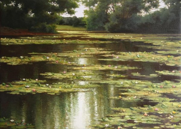 Исаак Левитан заросший пруд