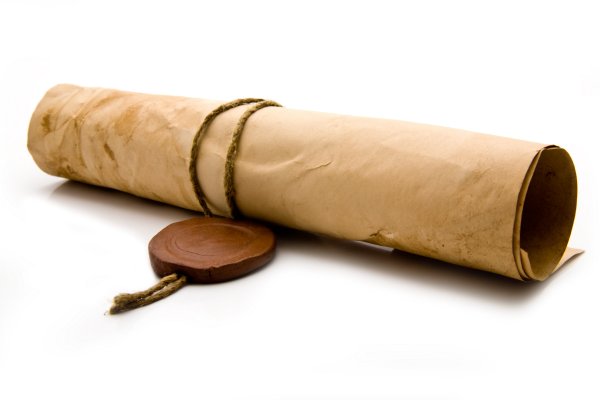 Пергамент свернутый