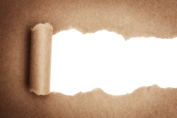 Оборванная бумага коричневая