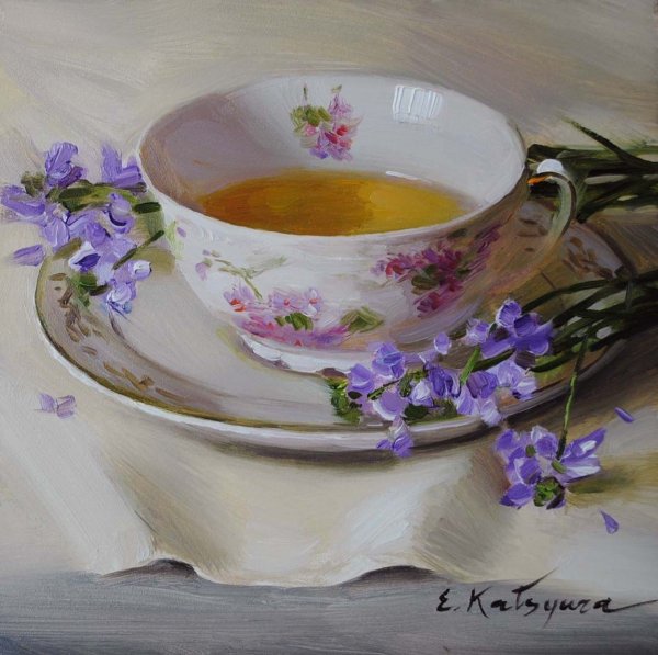 Чашка живопись