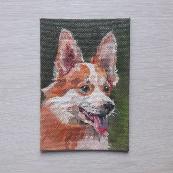 Картины щенков корги пемброк