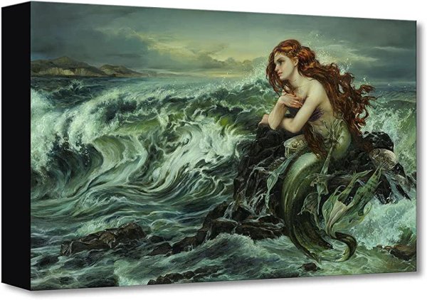 Русалка маслом на холсте