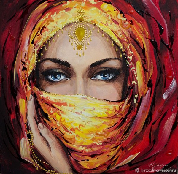 Восточная красавица живопись