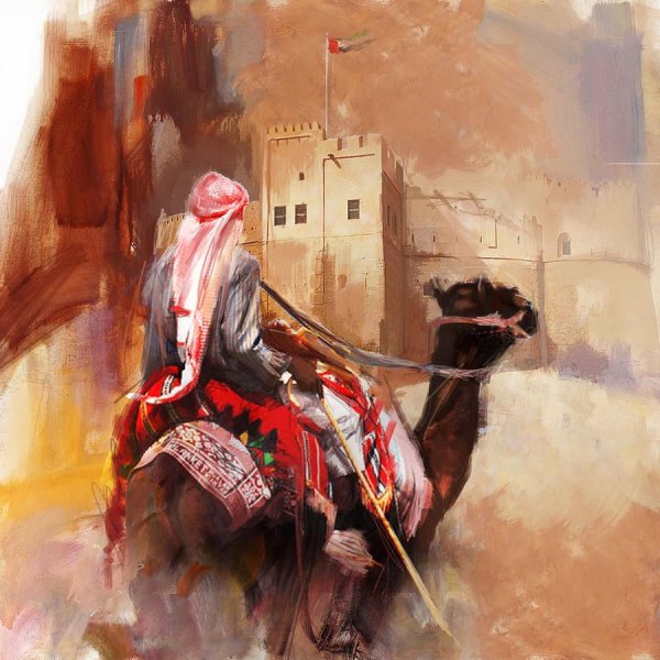 Арабская живопись пустыня