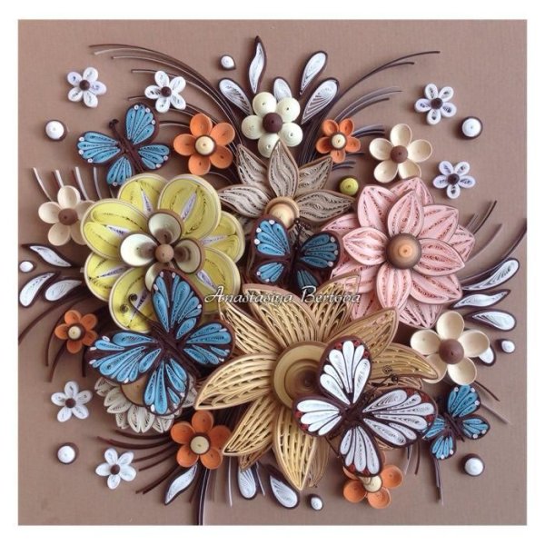 Панно из квиллинга