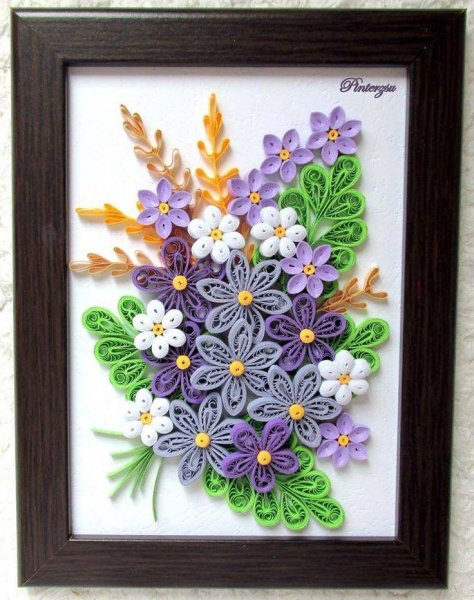 Панно в технике квиллинг