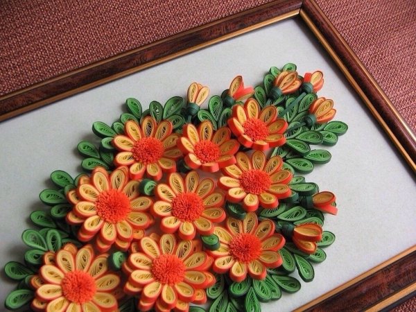 Панно в технике квиллинг