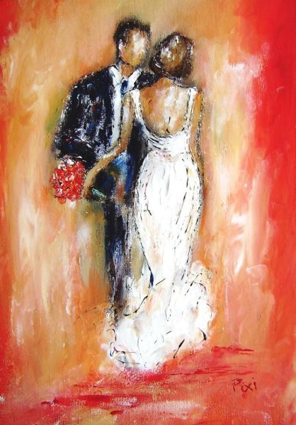 Свадебные картины маслом