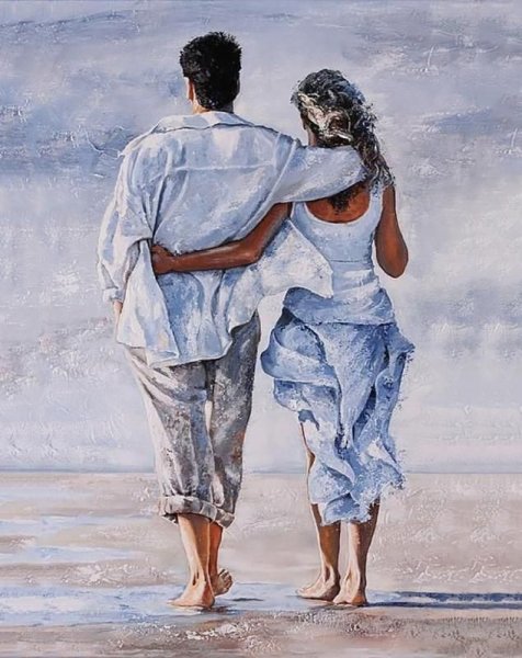 Картина влюбленная пара