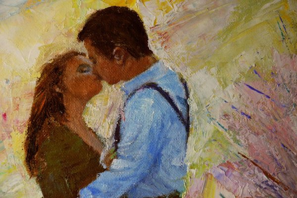 Картины поцелуй влюбленных