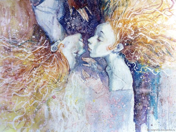 Картина поцелуй