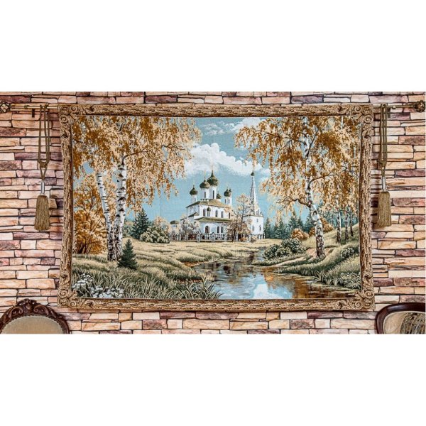 Гобеленовая картина Тихвинский храм