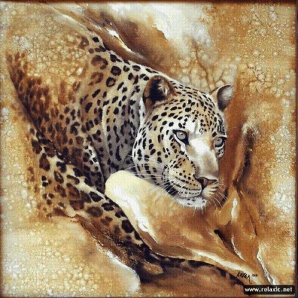 Леопард мастихин живопись