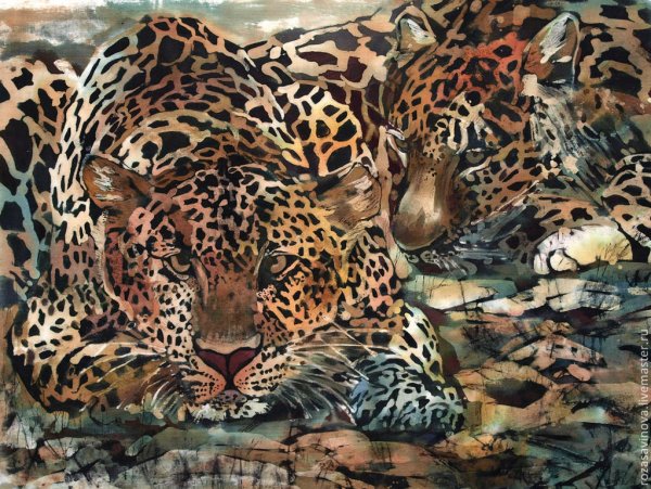 Лозовская Татьяна батик леопард