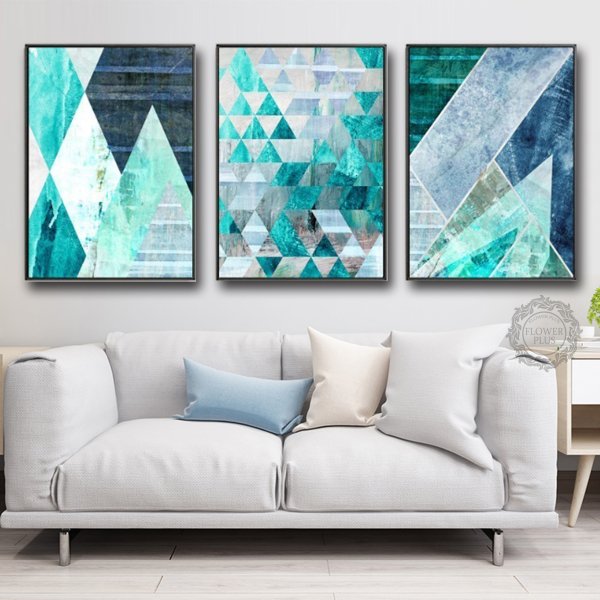 Картина в бирюзовых тонах