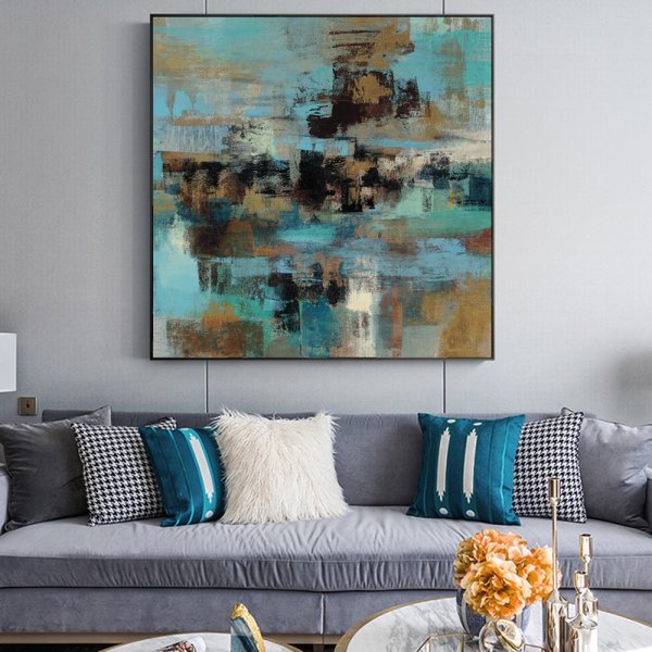 Бирюзовые постеры для интерьера