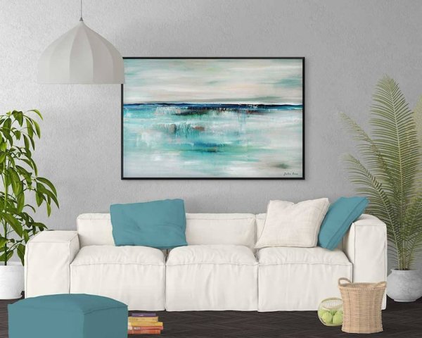 Картина в бирюзовых тонах