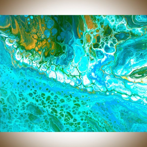 Абстракция в бирюзовых тонах