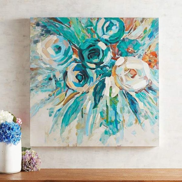 Картины бирюзово коричневые