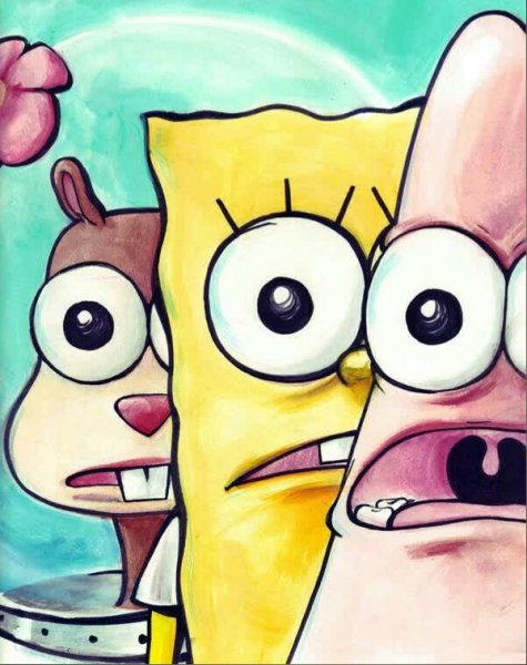 Патрик нарисовать на холсте