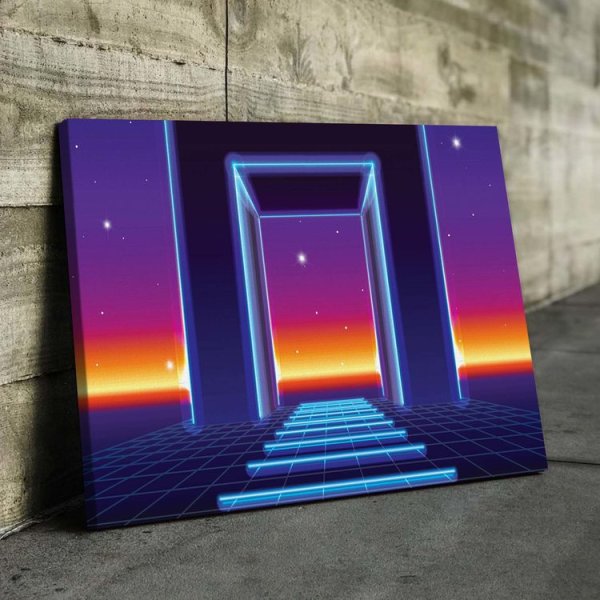 Картина с неоновой подсветкой