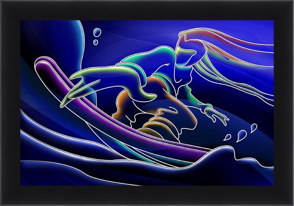 Рисование неоном