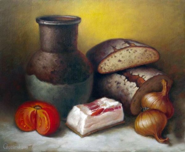 Натюрморты с хлебом известных художников