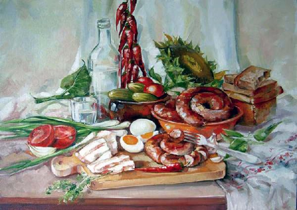 Еда в живописи русских художников