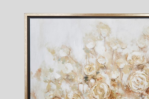 Репродукция в раме цветы