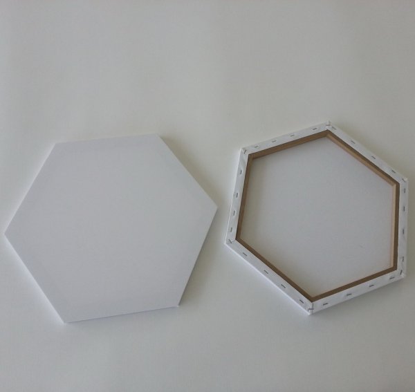 Шестиугольный холст на подрамнике