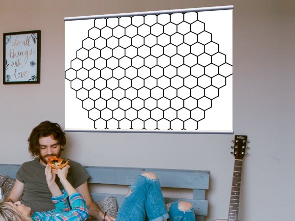 Шестиугольный холст на подрамнике