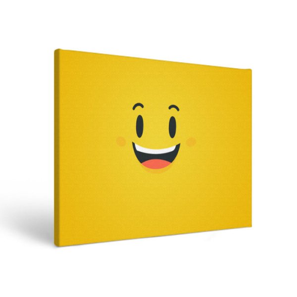 Красивые смайлы на холсте