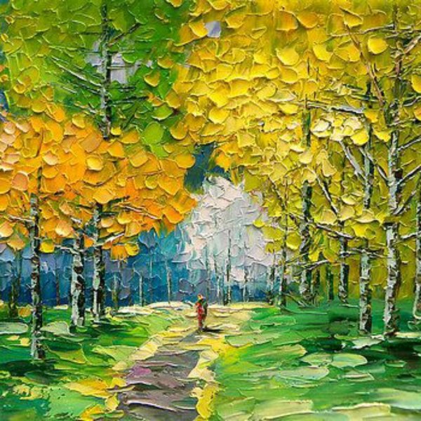 Масляная живопись Импасто пейзаж