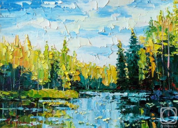 Пейзаж мастихином