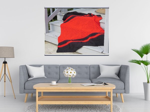 Панно из ниток и гвоздей