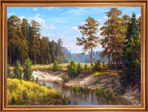 Живопись мастихин Москва река Кремль