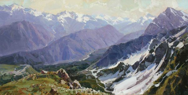 Кавказ живопись Александра Бабича