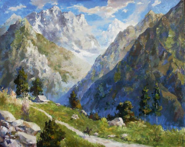 Федоров Владимир художник горы Домбая