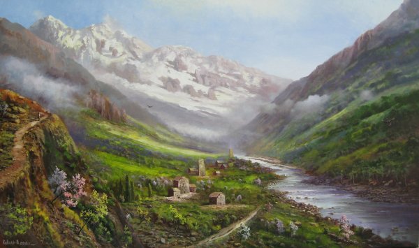 Горные Долины Занскар живопись