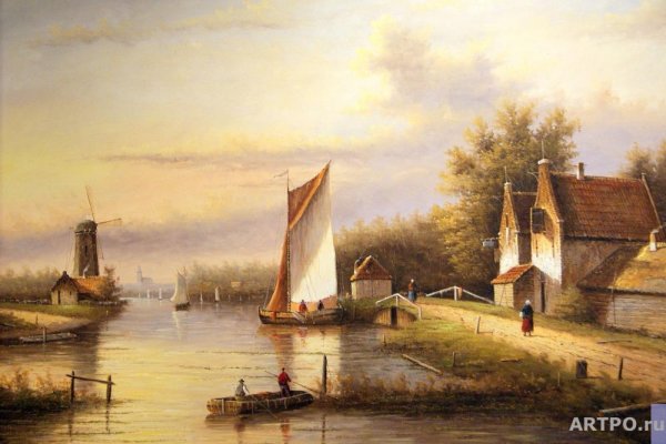 Голландские пейзажи с домиками