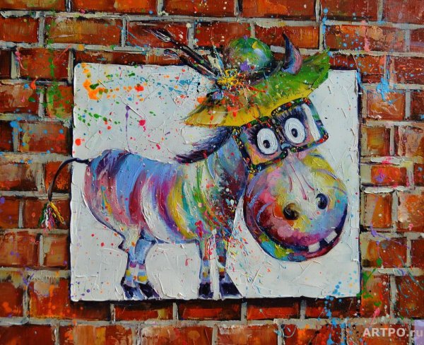 Рисунки фломастерами на холсте