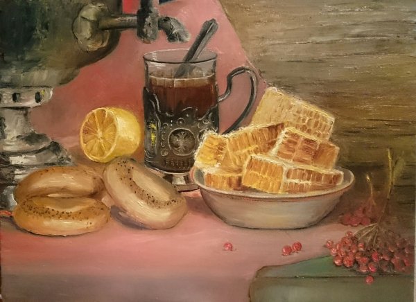 Пчелы на сотах живописи